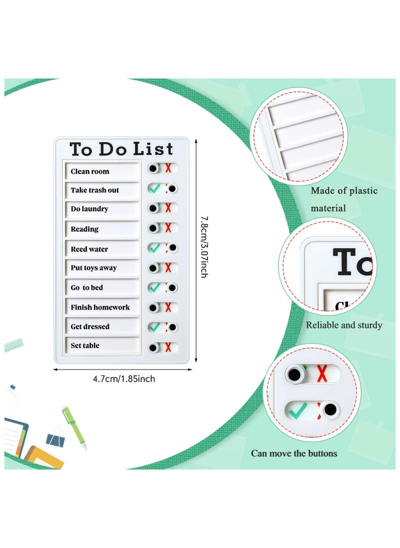 Generic Chore Chart, Daily to Do List, Memo Checklist Board, Portable Detachable Planning Reminder Chart, DIY Home Check Items and Form Good Habit (4 Pcs)  - Image 2