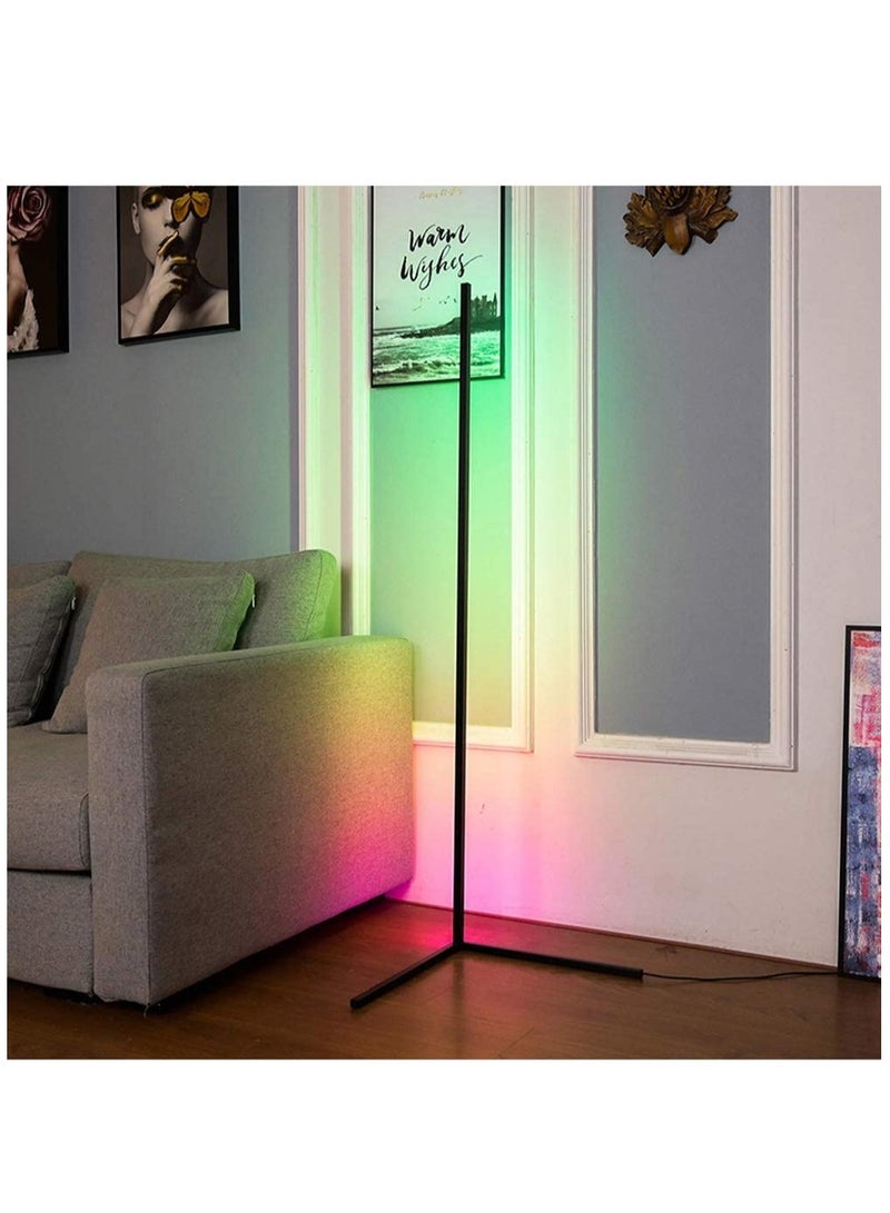 Smart RGB Floor Lamp, LED Floor Lamp Ambient Background Light, Modern Minimalism Color Changing LED Dimmable Torchiere - Image 4