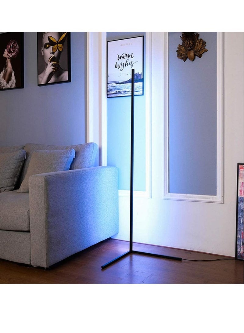 Smart RGB Floor Lamp, LED Floor Lamp Ambient Background Light, Modern Minimalism Color Changing LED Dimmable Torchiere - Image 3