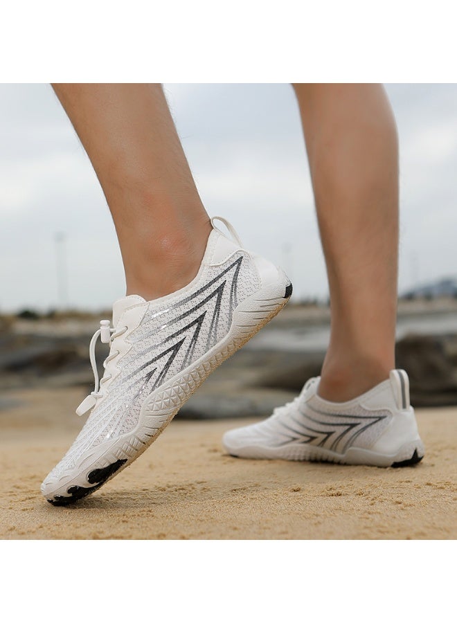 NIBEMINENT Women Water Shoes Men Barefoot Shoes Breathable Swimming Shoes Shoes Water Sports Shoes Quick-Drying Five-Finger Upstream Shoes - Image 1