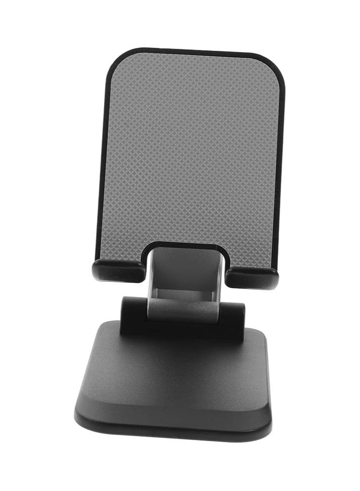 "Lightweight plastic phone holder with a stable base, foldable and easy to carry in your pocket. Ideal for landscape mode and convenient for viewing anywhere. " - Image 1