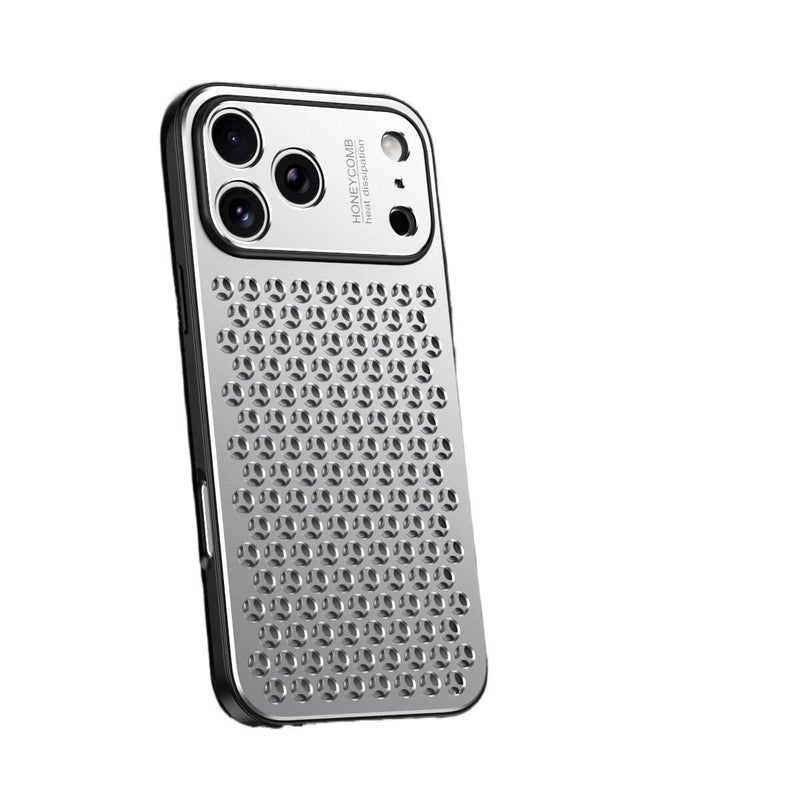 غطاء واقي بMetal لـ iPhone 16 / 16 Plus / 16 Pro / 16 Pro Max مع مقاوم للصدمات وحماية من السقوط مع مقاوم للصدمات مع تغطية كاملة مع تبديد الحرارة باللون Gold باللون الذهبي - Image 1