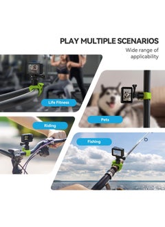 Generic Camera Mount Strap, 360° Flexible Mount Band Wrap Quick Release for Bike/Motorcycle Handlebar, Compatible with GoPro 12 11 10 9 8 7, Insta360 X3 X4 Go3 Ace Pro, DJI Action 4, Pocket 3  - Image 5