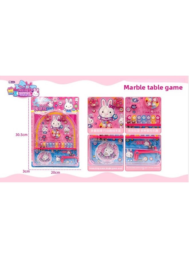 One-word Pink Rabbit Simulation Doctor Play House Kitchen Toy Stall Children's Educational Toys Toy Set-Color:YY17116 Plate-mounted Playball Machine - Image 1