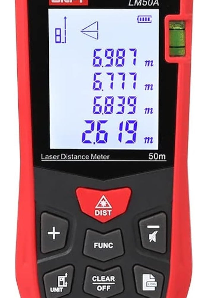 UNI-T LM50A Laser Distance Meter - 50m Range - Image 1