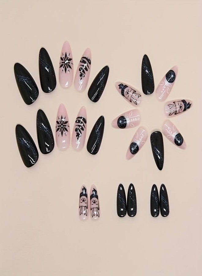 ZOONA 24PCS Everlasting French Nails Artificial Nails Art Set| Lightweight & Long Lasting| Easy To Use| Quick Fix For Festivals & Special Occasions - Image 2