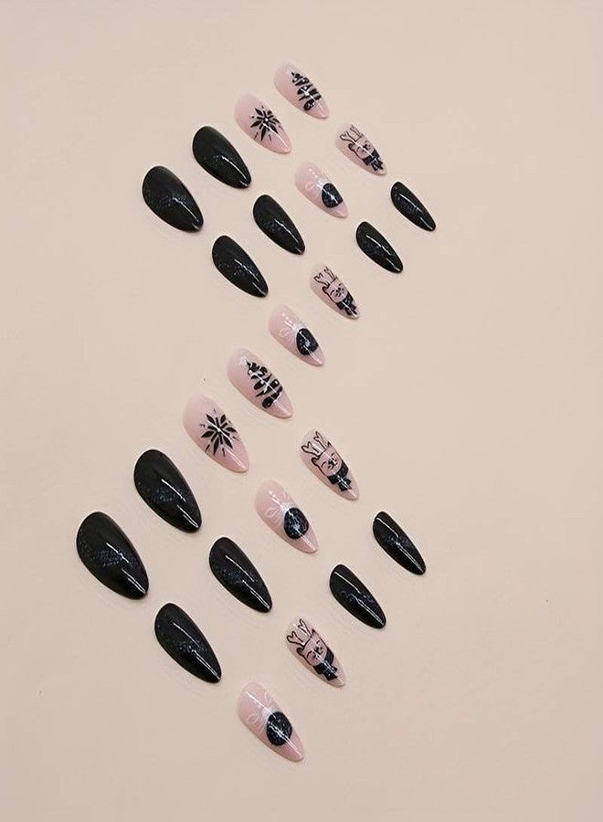 ZOONA 24PCS Everlasting French Nails Artificial Nails Art Set| Lightweight & Long Lasting| Easy To Use| Quick Fix For Festivals & Special Occasions - Image 4