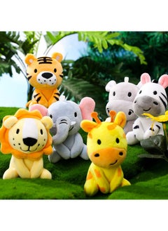 6 Pcs Mini Stuffed Forest Animals Jungle Bulk Plush Animal Toys 4 Inch Cute Plush Elephant Lion Giraffe For Baby Shower Christmas Birthday Gift Stuffer Animal Themed Party Decoration - pzsku/Z18B06A31A92431AF8904Z/45/_/1724128980/3773b99f-70c3-4f59-a444-865ea722ac67