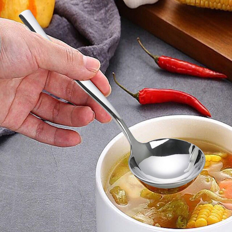 Xowine 4-Piece Stainless Steel Small Gravy Soup Ladles, Gravy Ladle Spoon - Image 5