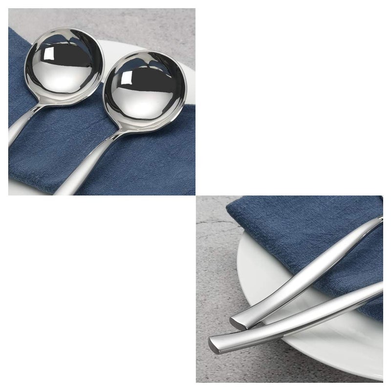 Xowine 4-Piece Stainless Steel Small Gravy Soup Ladles, Gravy Ladle Spoon - Image 3
