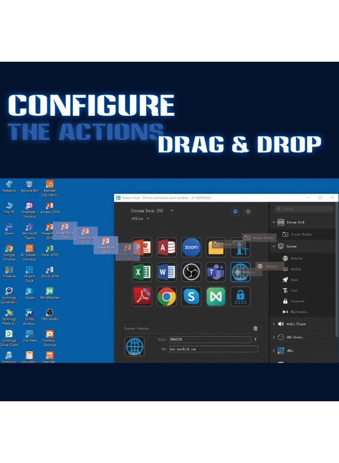 FlashHawk Stream Controller - Streaming Keyboard Deck with 15 LCD Macro Keys Customizable to Trigger Actions in OBS Twitch YouTube Compatible with PC & Mac for Content Creators Streaming Gaming  - Image 4