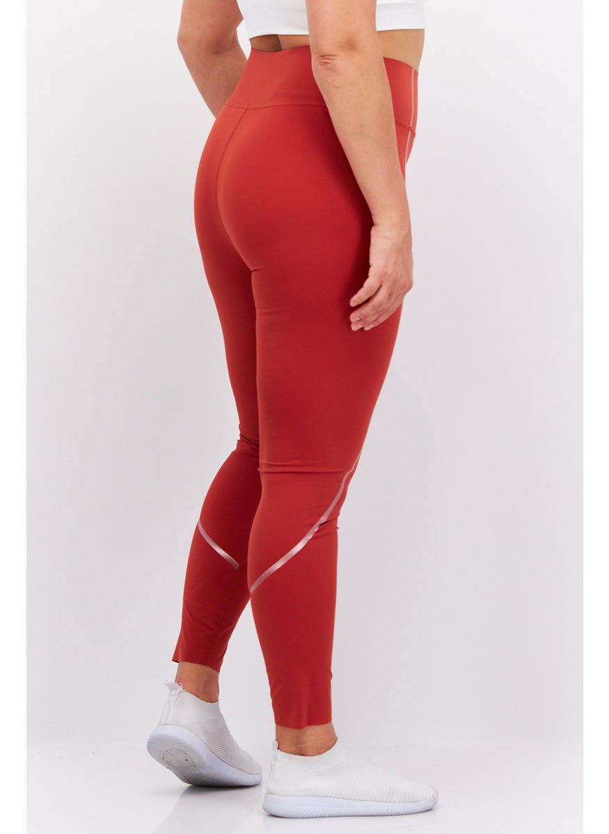 Etam - Women Plain Leggings, Orange - Image 1