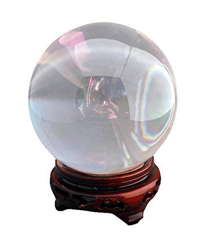 GJ Vastu Crystal Gazing Ball Showpiece (100 mm 14 cm) - Image 1