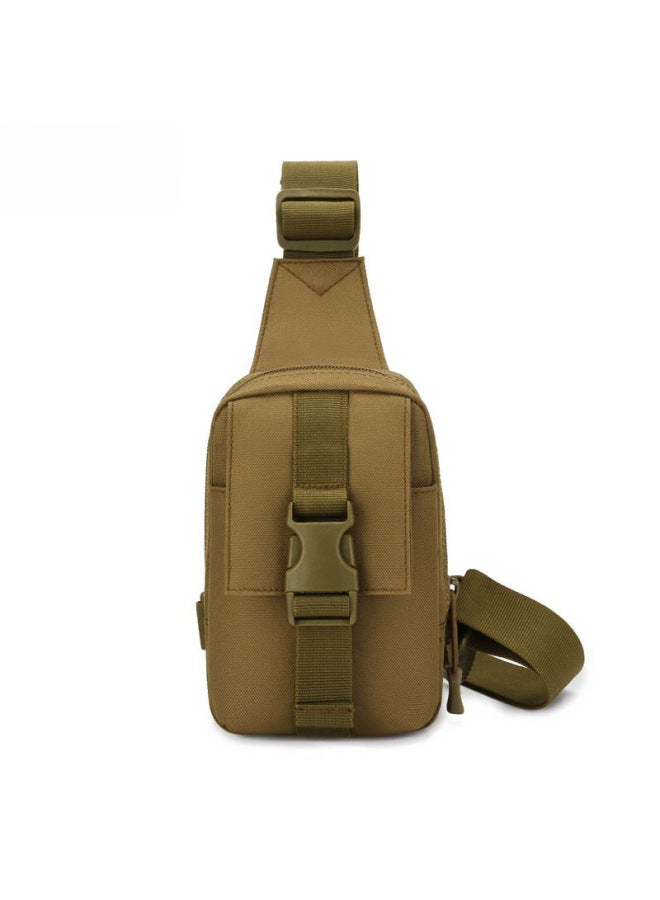 Straight Batch Crossbody Bag Men's Chest Bag Shoulder Bag Men's Waist Bag Casual Bag Men's Bag Student Chest Backpack Men's Trendy-Color:Black - Image 2