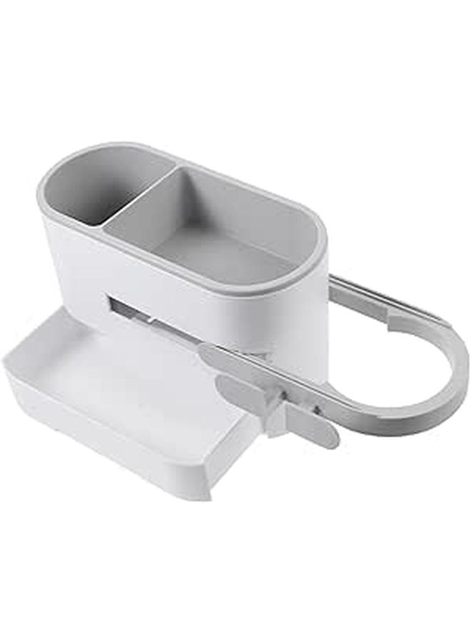 MultiFunctional Wall Mounted Hair Dryer Storage Box Bathroom Organizer No Drill - Image 1
