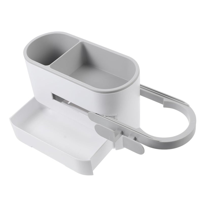 MultiFunctional Wall Mounted Hair Dryer Storage Box Bathroom Organizer No Drill - Image 2