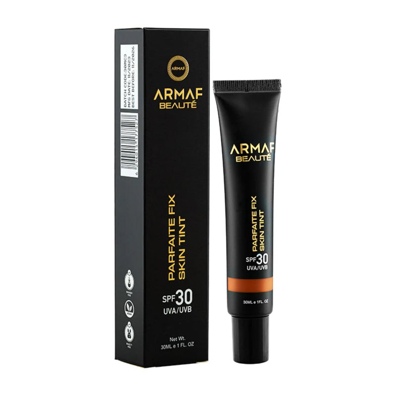 Armaf Beaute أرماف بيوتي بارفيت فيكس تينت للبشرة SPF 30 30 مل، حماية من UVA/UVB، لون العسل، لمسة شبه مات، مرطب ملون، تغطية طبيعية، تركيبة خفيفة وقابلة للتنفس، لجميع أنواع البشرة - Image 2