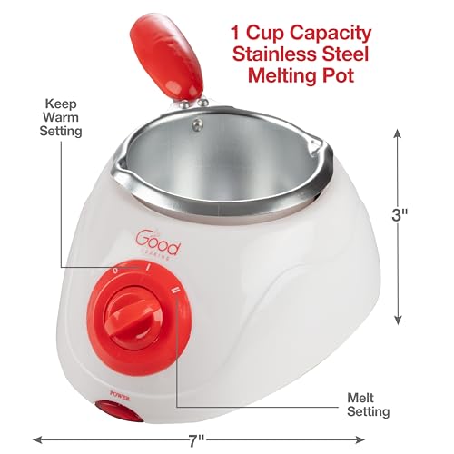 Good Cooking Dual Electric Chocolate Melting Pot Set- Halloween Candy Bar Making or Fondue Fountain Kit w/ 30 Bonus Accessories-Dip, Drizzle & Decorate Strawberries, Marshmallow, Snacks- Party Appetizers Desserts - Image 2