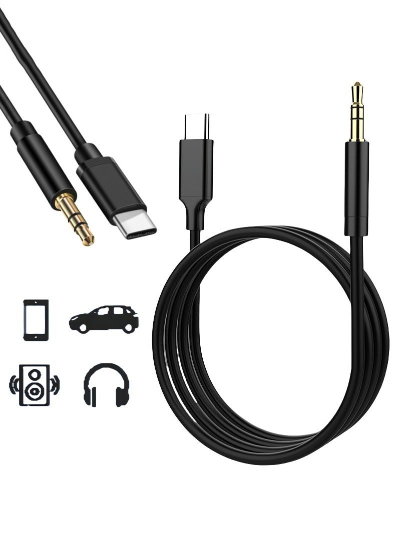 2 Pack USB C to 3.5mm Cable DAC Type C to 3.5mm Headphone Adapter Audio Male Jack Plug Cable Car Stereo Adapter Samsung Xiaomi Huawei - Image 1