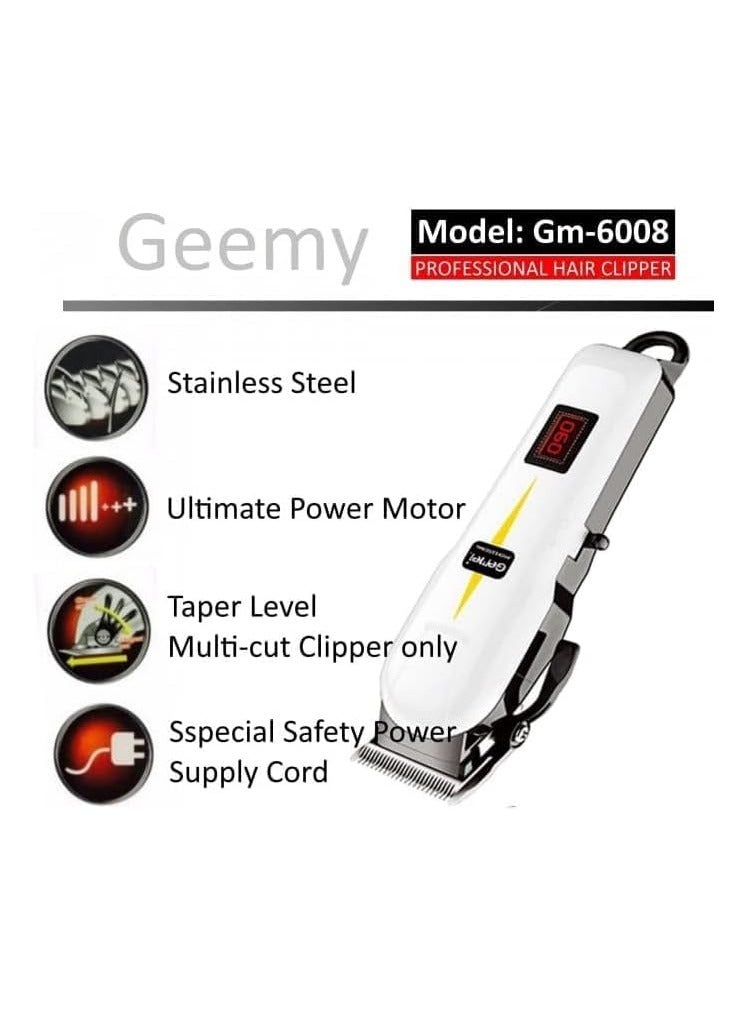 جيمي ماكينة قص الشعر الاحترافية عالية الجودة من جيمي GM-6008 ماكينة قص الشعر الاحترافية - Image 4