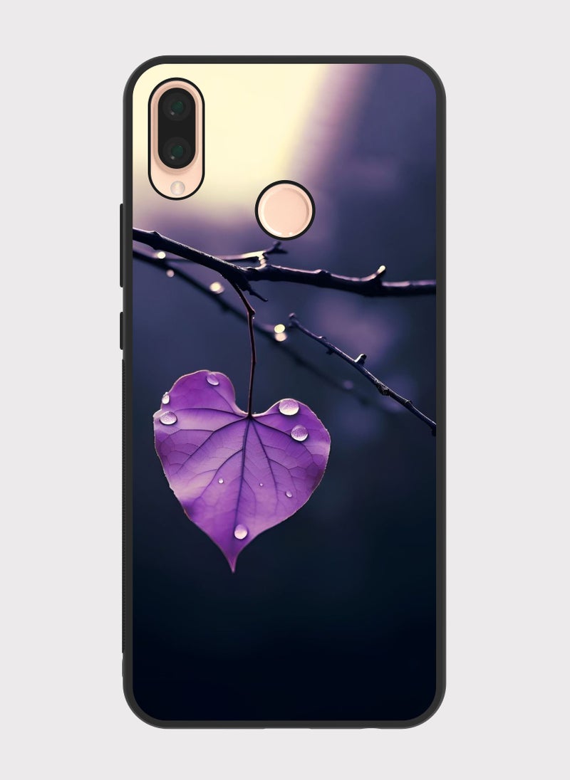 بكسلات كفر هواوي نوفا 3 إي ورقه شجر بنفسجية بنفسجي - Image 1