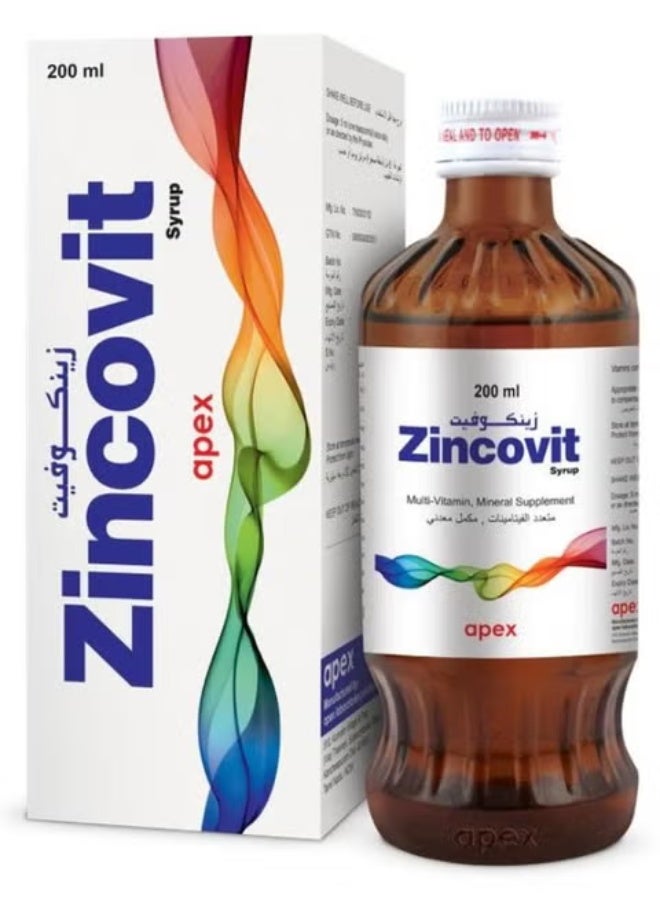 APEX ZINCOVIT SYRUP 200ML - Image 2