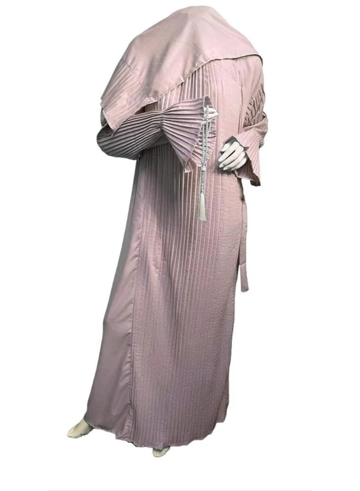 Noor Women's prayer shawl (pleated), wide and comfortable, excellent cool material (reversed)