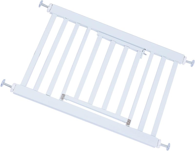 Short Dog Gate, Expandable Low Pet Gate, Pressure Mount Step Over Puppy Gate for Indoor Doorways and Staircases with Carbon Steel Frame for Small Dogs (S) - Image 4