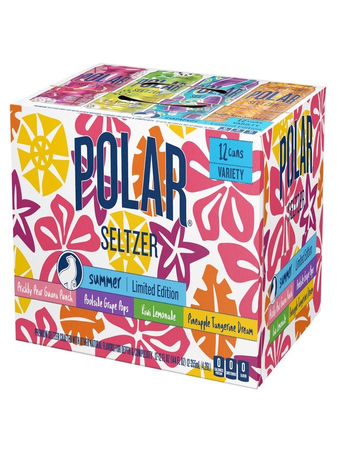 Polar Seltzer Limited Edition Sparkling Water, Summer Variety Pack, 12 fl oz cans, 12 pack - Image 5