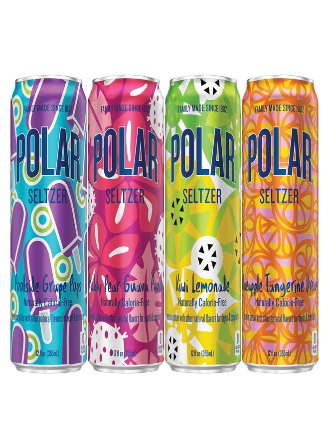 Polar Seltzer Limited Edition Sparkling Water, Summer Variety Pack, 12 fl oz cans, 12 pack - Image 3