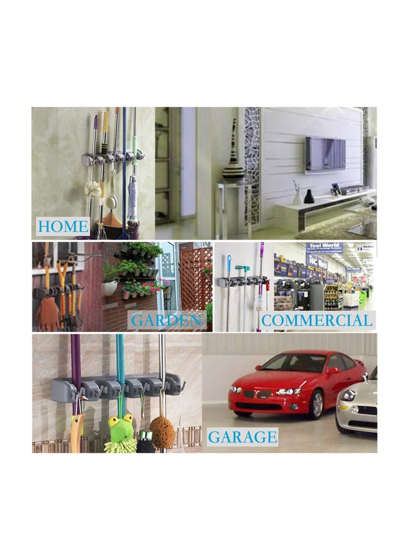 Generic - Wall Mounted Mop And Broom Holder Multicolour - Image 1