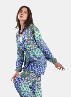 Carina Printed Multi Patterned Kimono  - Image 1