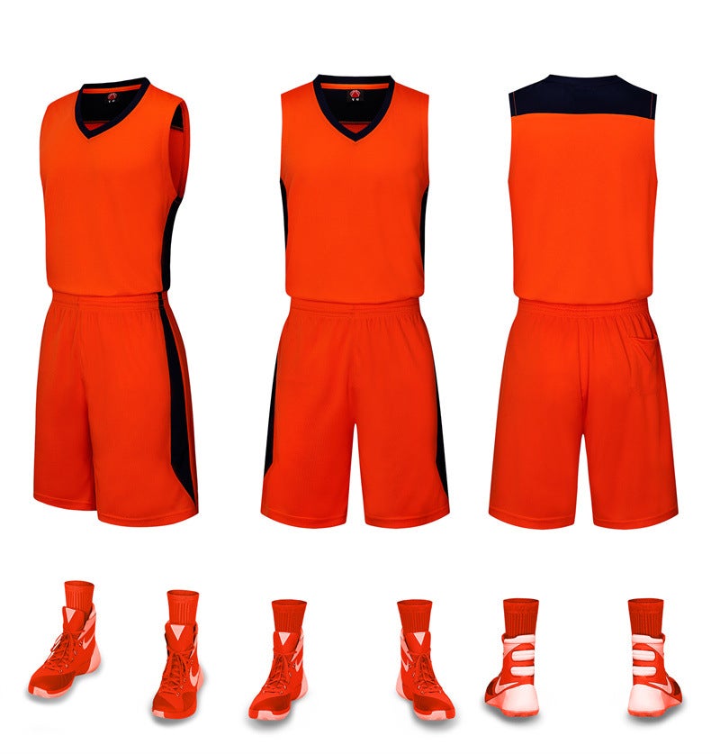 New Children's Basketball Suit suit Men's Breathable Vest Printed Character Sports Suit Training Jersey Competition Suit Summer - Image 1