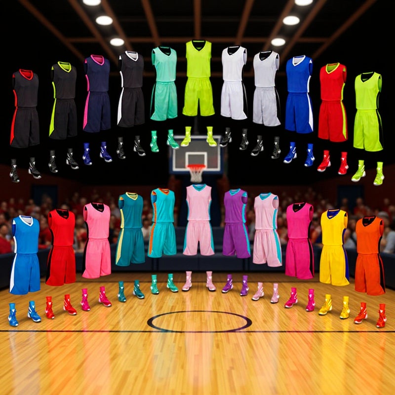New Children's Basketball Suit suit Men's Breathable Vest Printed Character Sports Suit Training Jersey Competition Suit Summer - Image 2
