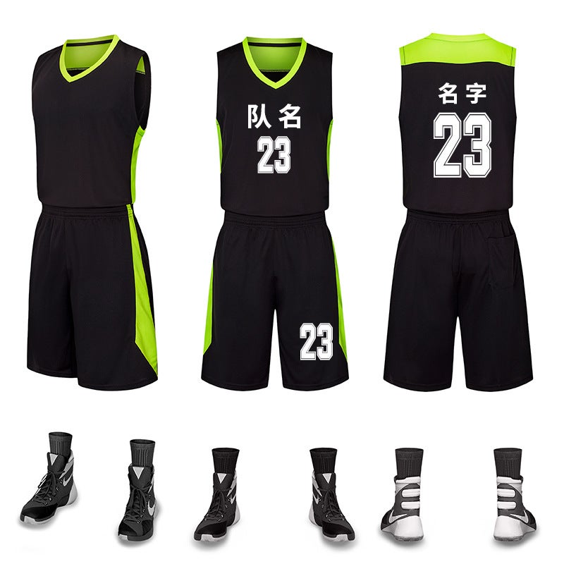 New Children's Basketball Suit suit Men's Breathable Vest Printed Character Sports Suit Training Jersey Competition Suit Summer - Image 5