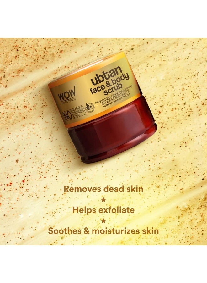 Face And Body Ubtan Scrub With Chickpea Flour, Saffron And Turmeric Extract 200 Ml