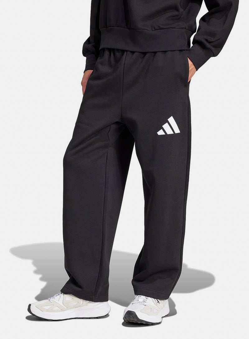 Adidas Essentials Wide Leg Three Bar Pants - Image 1