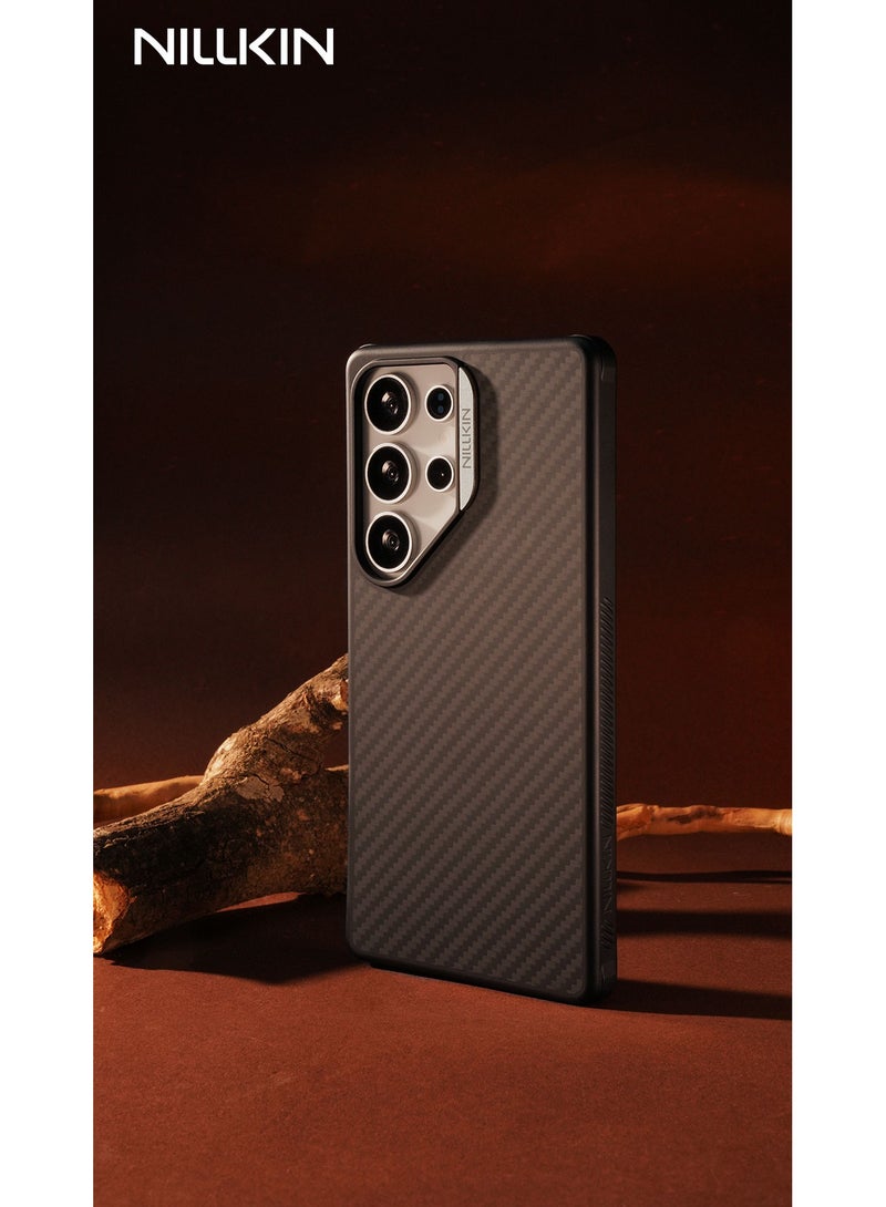 Nillkin MagSafe Compatible Carbon Fiber Kevlar Case for Galaxy S25 Series – 1500D Military-Grade Protection, Raised Camera Guard, Shockproof Airbag Corners, TPU Hybrid Frame - Image 1