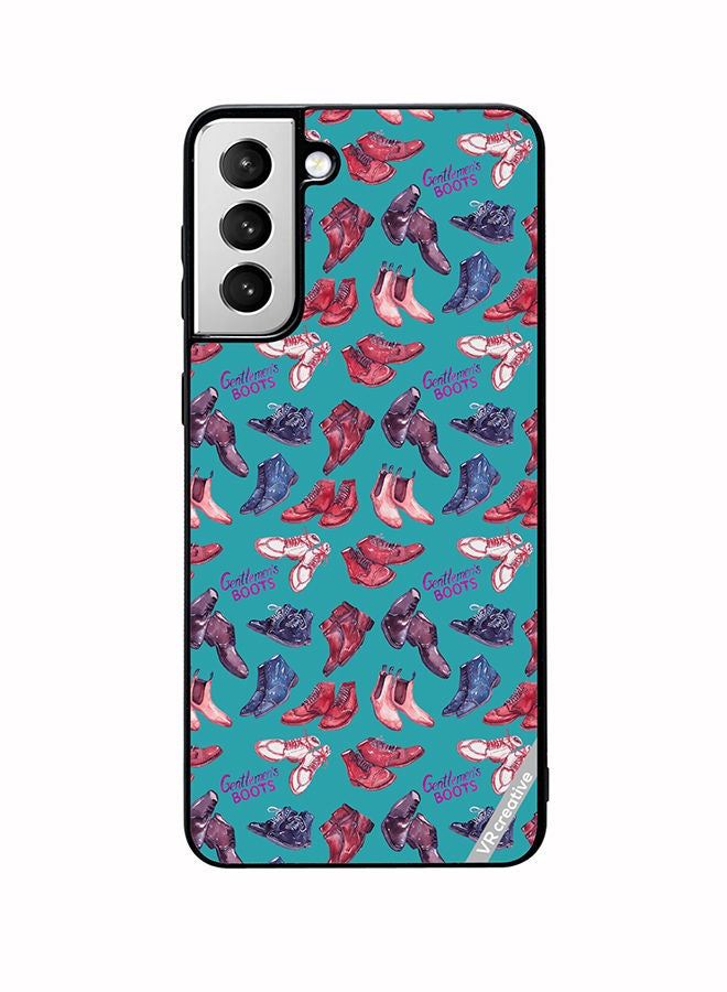 VR CREATIVE Protective Case Cover For Samsung Galaxy S22 5G Modern Gentlemen`S Boots Collection Design Multicolour - Image 1