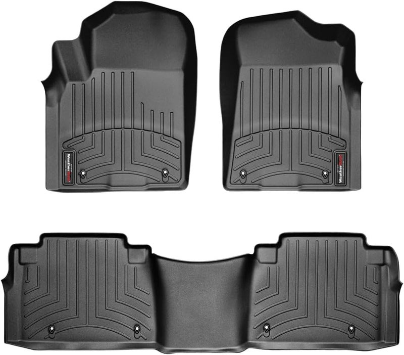 WeatherTech FloorLiner for Infiniti QX56 (2011-2013) - Black - 1st and 2nd Row - Image 1