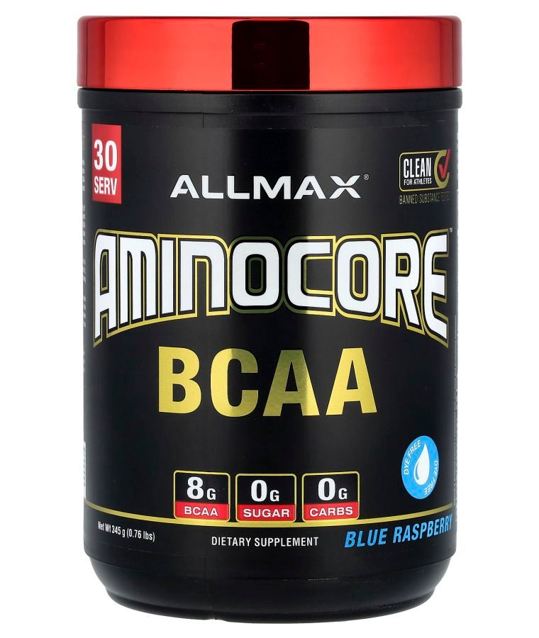 Allmax AMINOCORE™ BCAA Blue Raspberry 0.76 lbs (345 g)