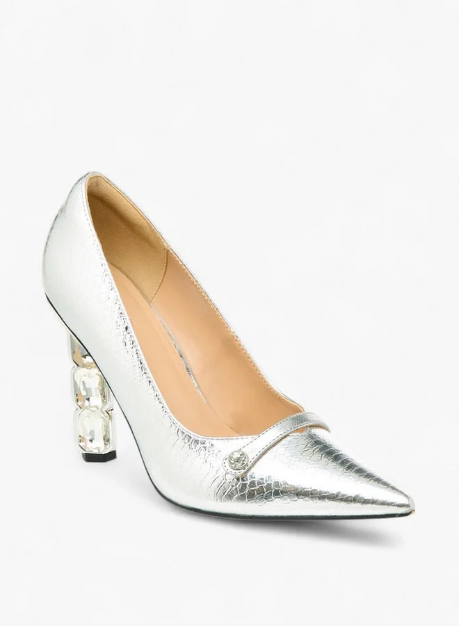 Celeste Women's Pointed Toe Slip-On Pumps with Stiletto Heels