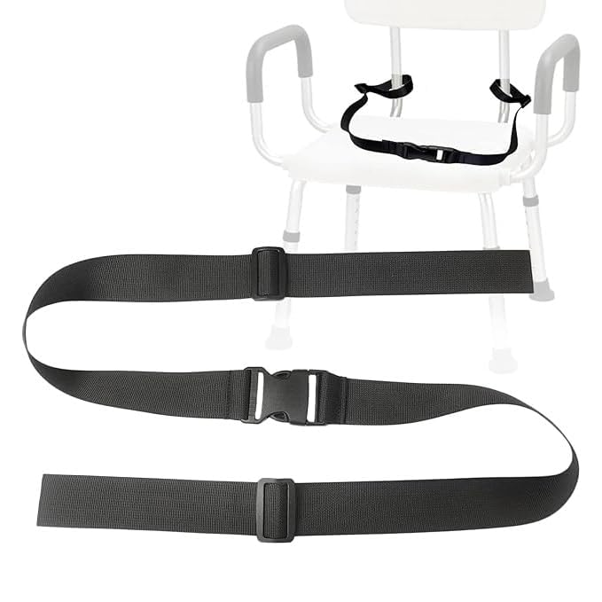 DHARMATMAJ Toilet Shower Chair Seat Belt for Elderly Bath Bench Anti-Slip Waist Buckle Strap Slip Belt for Bedridden Disabled Patient - Image 1