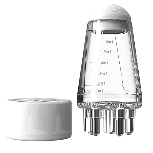 COLAYERIST Scalp Applicator Comb, Scalp Oil Applicator, Root Comb Applicator Bottle for Hair, Hair Serum Applicator Suitable for Various Liquids, Suitable for Home and Travel -(White) - Image 1