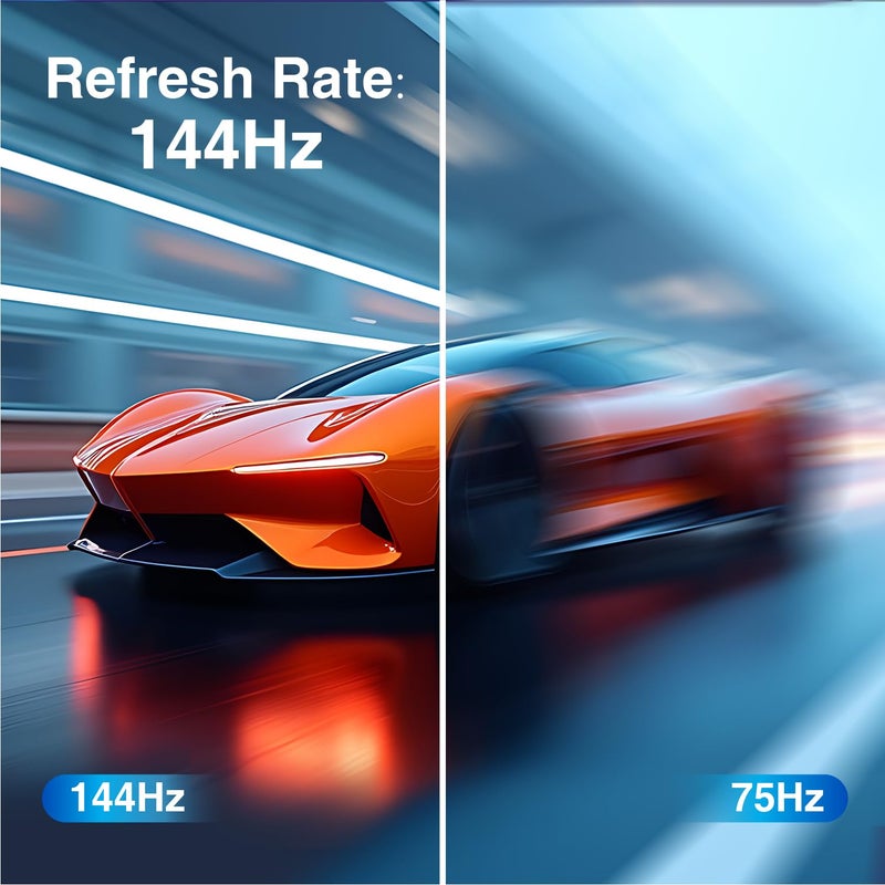 ArcticPro 27inch Computer Monitor, FHD 1080p, 144Hz Office and Gaming Monitor, IPS, Adaptive Sync, 110% sRGB, 1ms, 3-Sided Frameless, Ultra Slim, VESA Mountable, Anti-Blue Light Design, HDMI, DP - Image 2