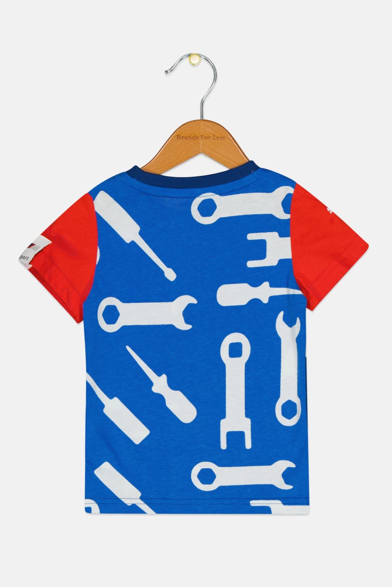 Puma x Bmw Toddlers Boys Short Sleeves Outdoor T-shirt, Multicolor - Image 2