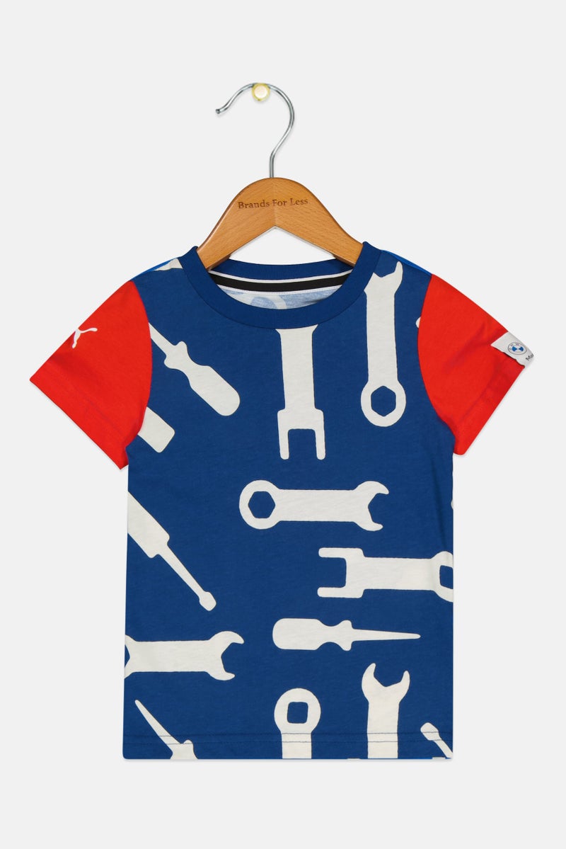 Puma x Bmw Toddlers Boys Short Sleeves Outdoor T-shirt, Multicolor - Image 1