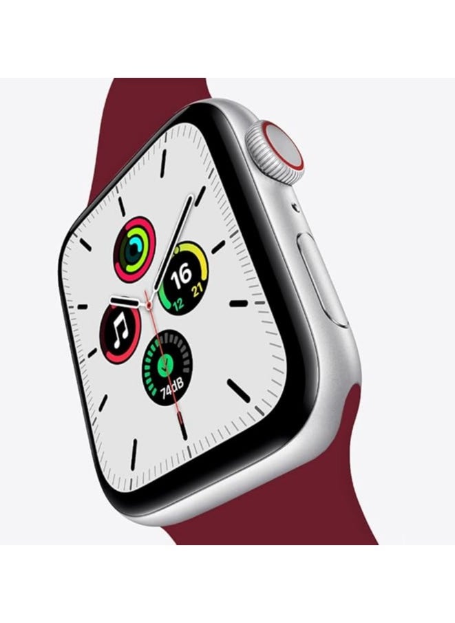 FITIT FITIT Bands for Apple Watch Band match with any Apple Watch Series 3 and Above (41mm 38mm and 40mm cases), Soft Silicone Sport Replacement Strap, Maroon.  - Image 2