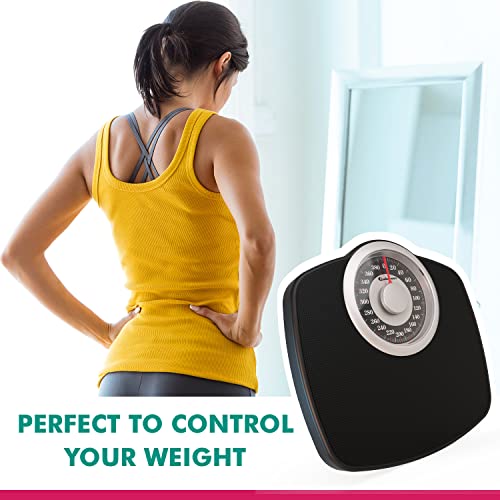 Adamson A25 Scales for Body Weight - Up to 400 LB - New Version - 5.3" Dial on 12.4" x 10.2" Platform - Anti-Skid Rubber Surface - High Precision Bathroom Scale Analog - Durable with 20-Year Assurance - Image 5