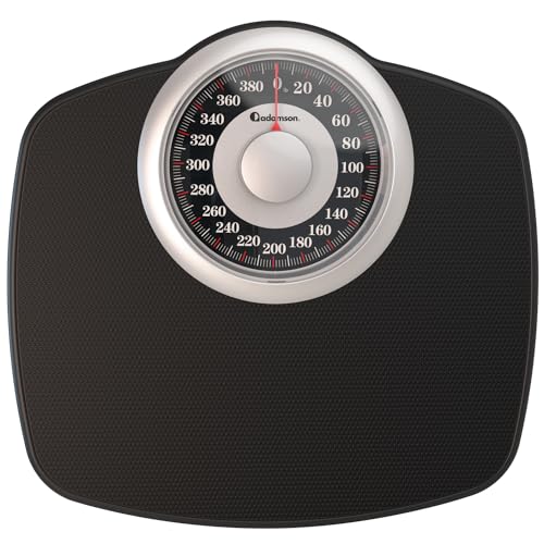 Adamson A25 Scales for Body Weight - Up to 400 LB - New Version - 5.3" Dial on 12.4" x 10.2" Platform - Anti-Skid Rubber Surface - High Precision Bathroom Scale Analog - Durable with 20-Year Assurance - Image 1